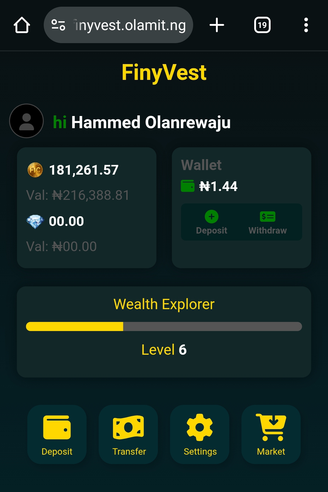 Coin investment app project
